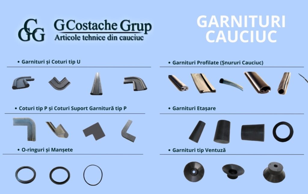 tipuri de garnituri cauciuc disponibile